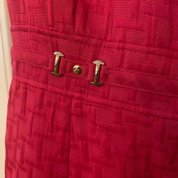 Tahari Pink Embellished Sleeveless Sheath Dress - Picture 2 of 4